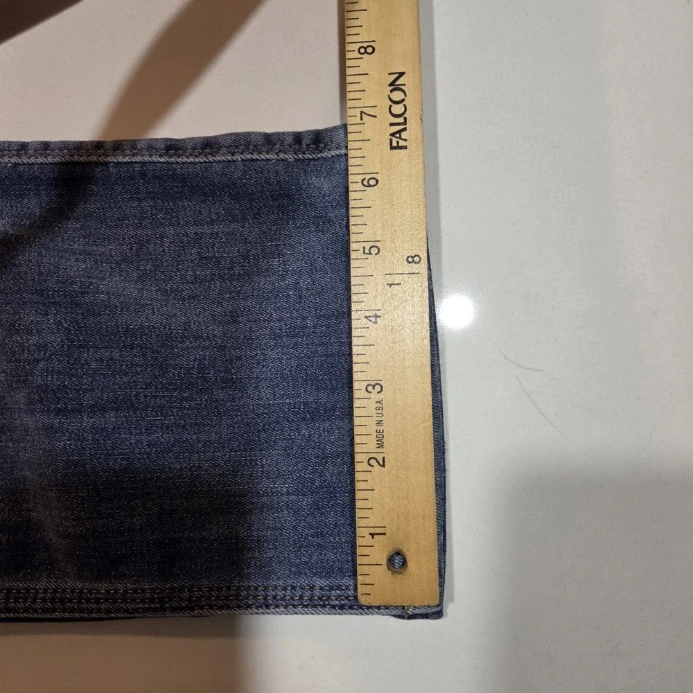DUER L2X Relaxed Taper Jeans Med Wash Denim Cotton Blend 5-Pocket Mens 33X31